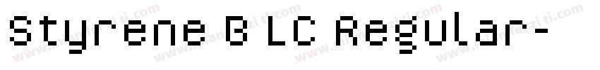 Styrene B LC Regular字体转换